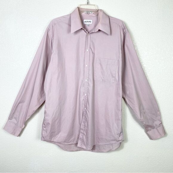 Alfani Purpleish Pink Long Sleeve Button Up Dress Shirt - Picture 1 of 4